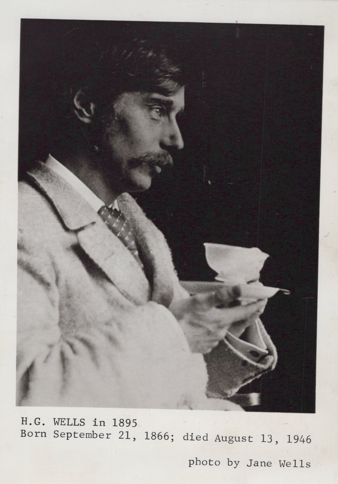 1969 release 1895 H.G. Wells Portrait England - Original Rare Press Photo