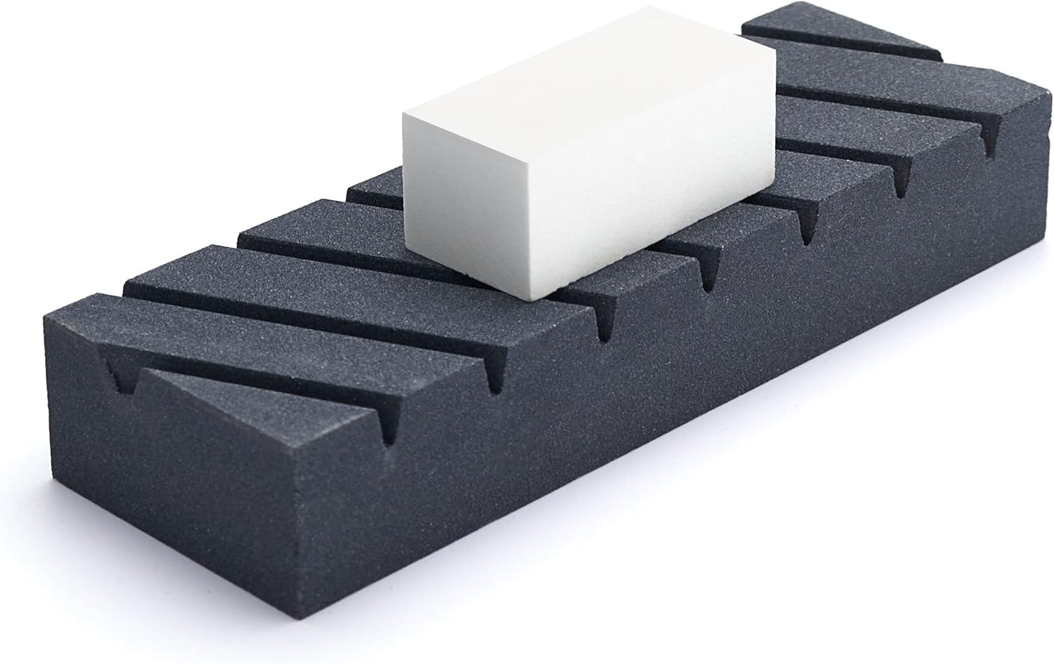Flattening Stone Set, Two Sharpening Stones Flattener, Grit 180 Black & 320 Whit