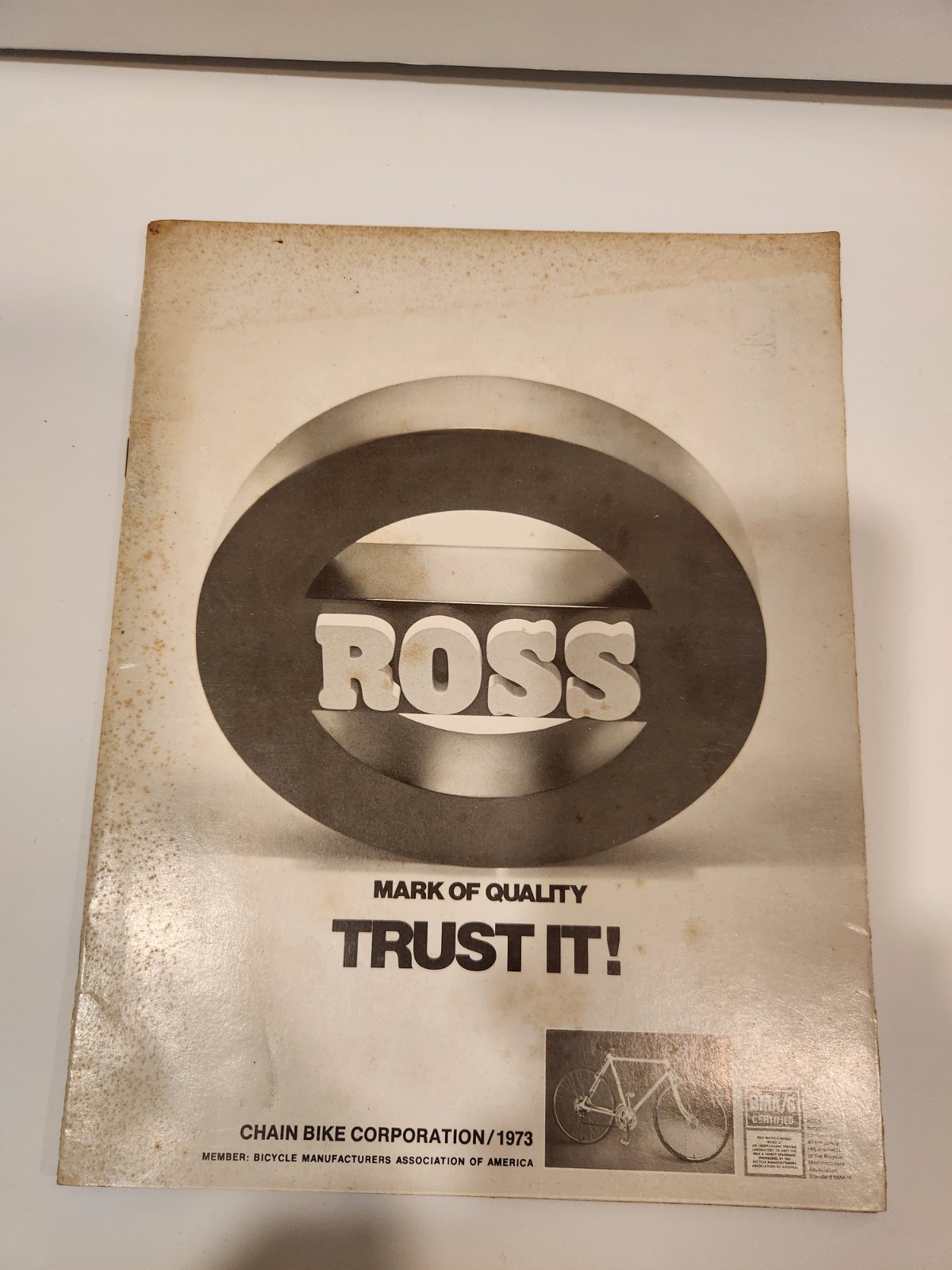 Ross Bicycles 1973 Vintage Catalog Used