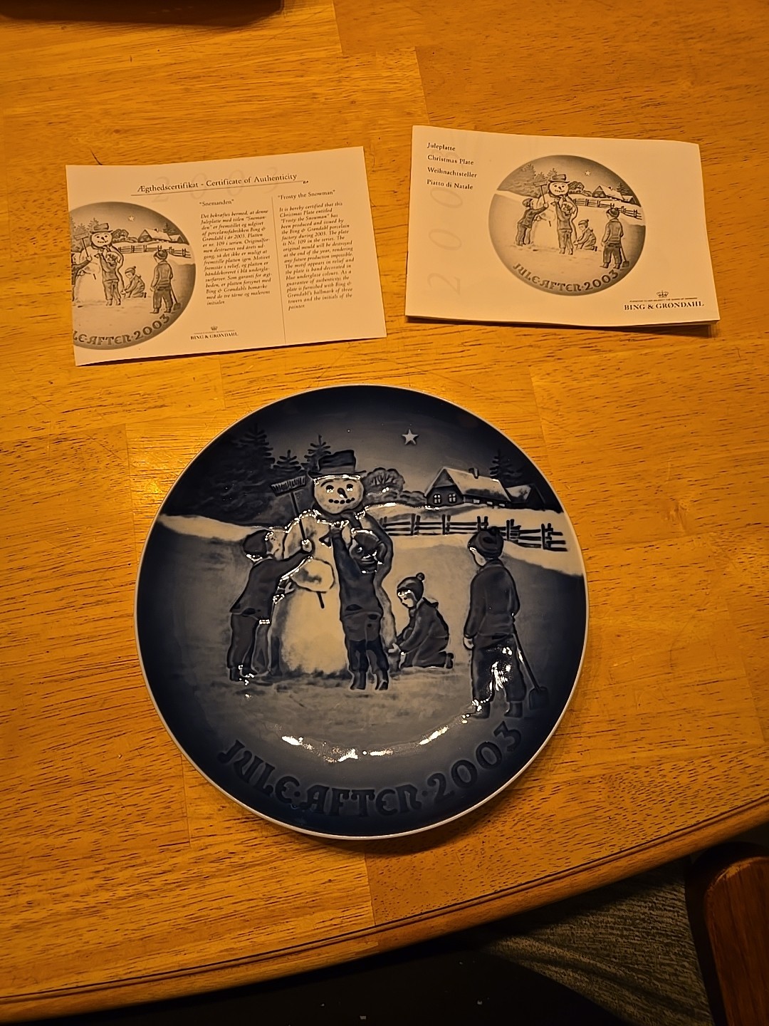 VINTAGE ROYAL COPENHAGEN B&G  2003   CHRISTMAS 7\