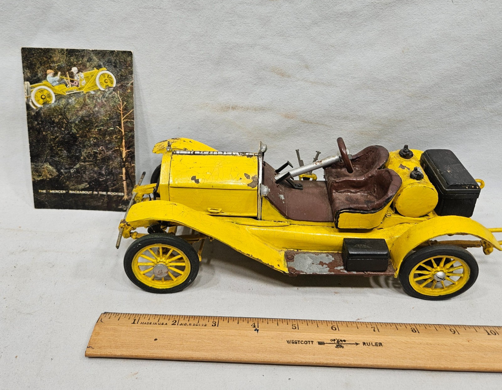 BH Outstanding Vintage Craftsman Hand Made Mercer Runabout Car 11\