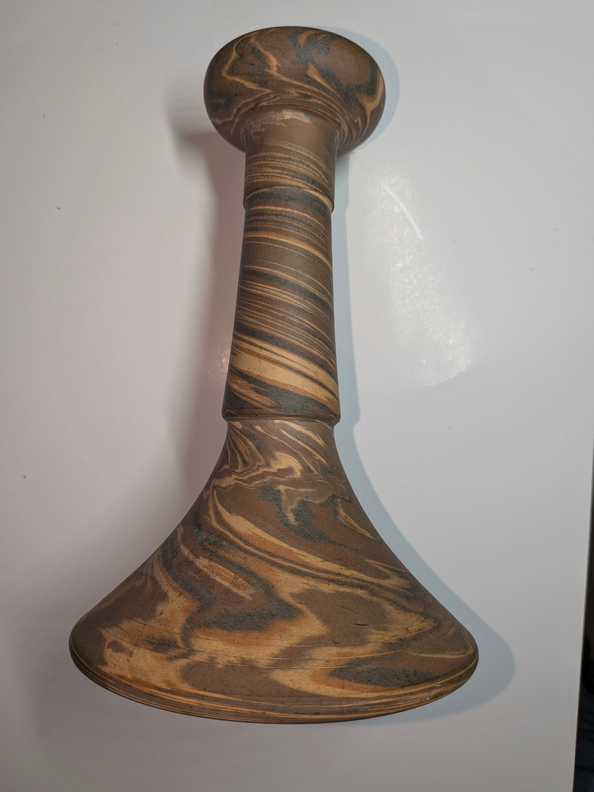 Mission Swirl Candlestick Holder - Niloak Pottery