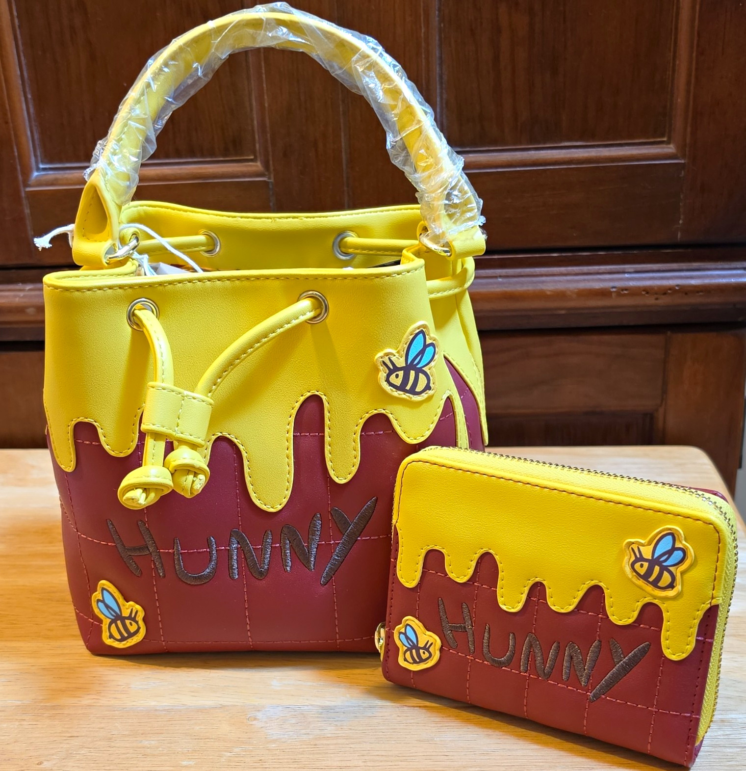 Loungefly Disney Winnie the Pooh Hunny Bucket Bag & Wallet