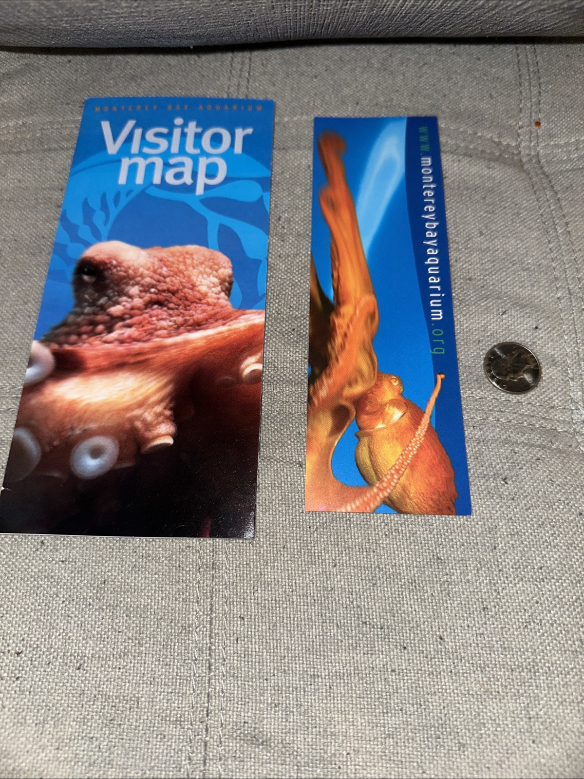 Vintage Monterey Bay Aquarium Guide Map And Bookmark. 2005