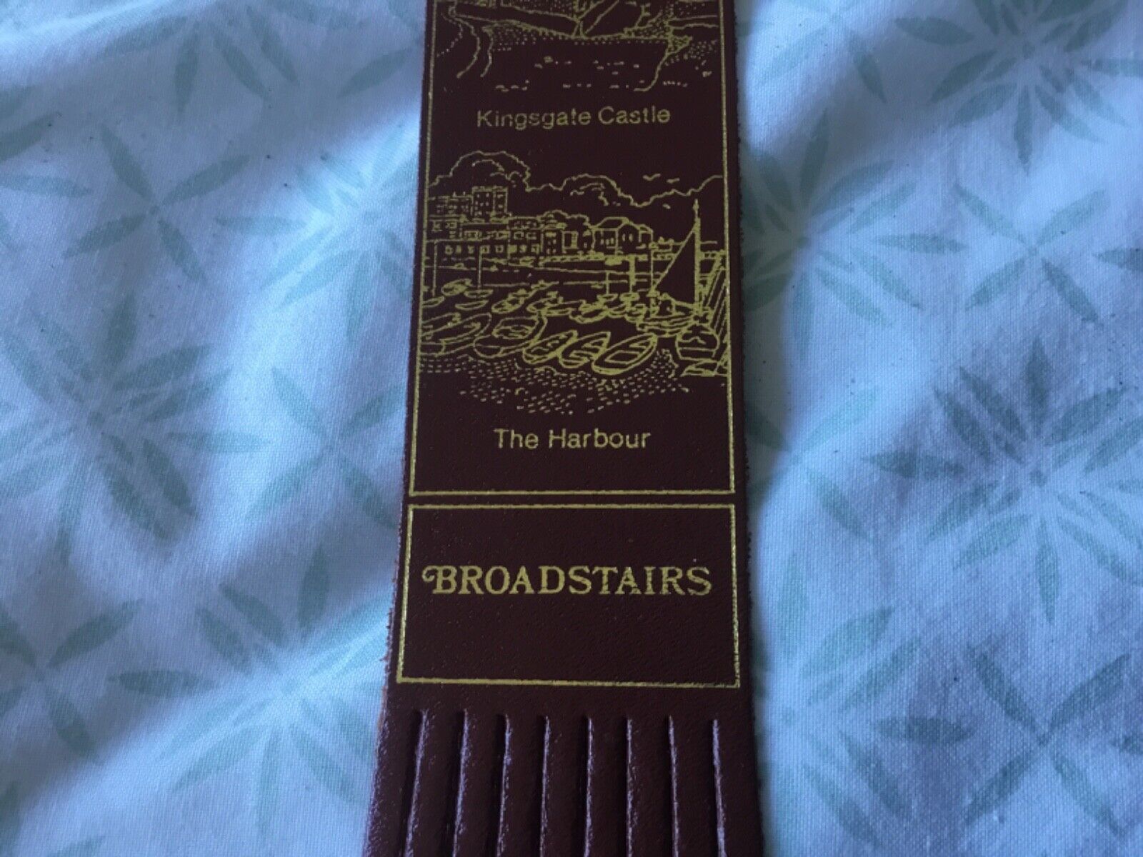 Broadstairs, Kent - Leather Bookmark - Bleak House, Dickens House, Kingsgate