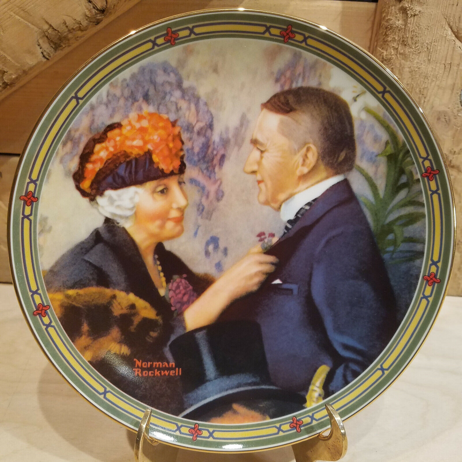 Norman Rockwell Love\'s Reward Collector Plate Knowles 1987 Vintage  Swanky Barn