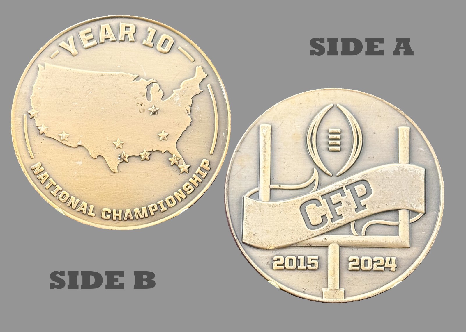 CFP National Championship Year 10 2015-2024 Challenge Coin  1#27