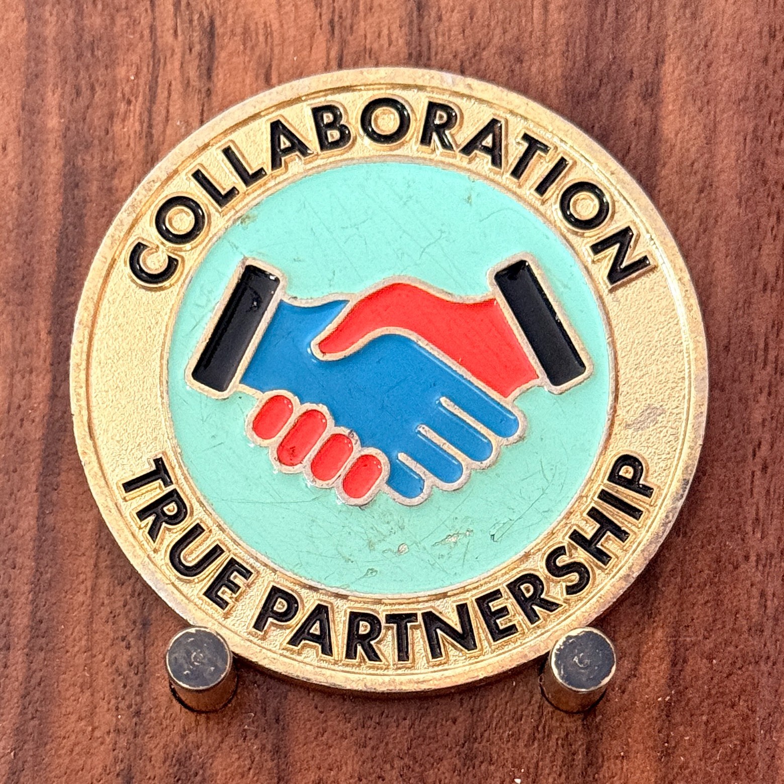 BCR Collaboration True Partnership Handshake Themed Challenge Coin  M#20