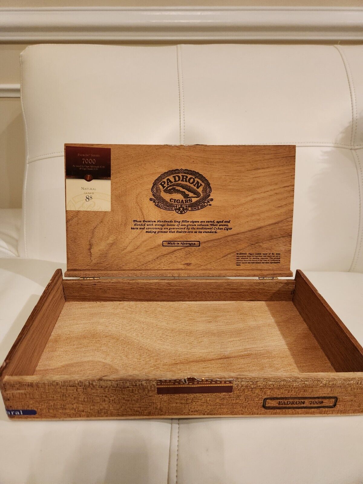 Padron 7000 Empty Wooden Cigar Box 12½x7x2⅛
