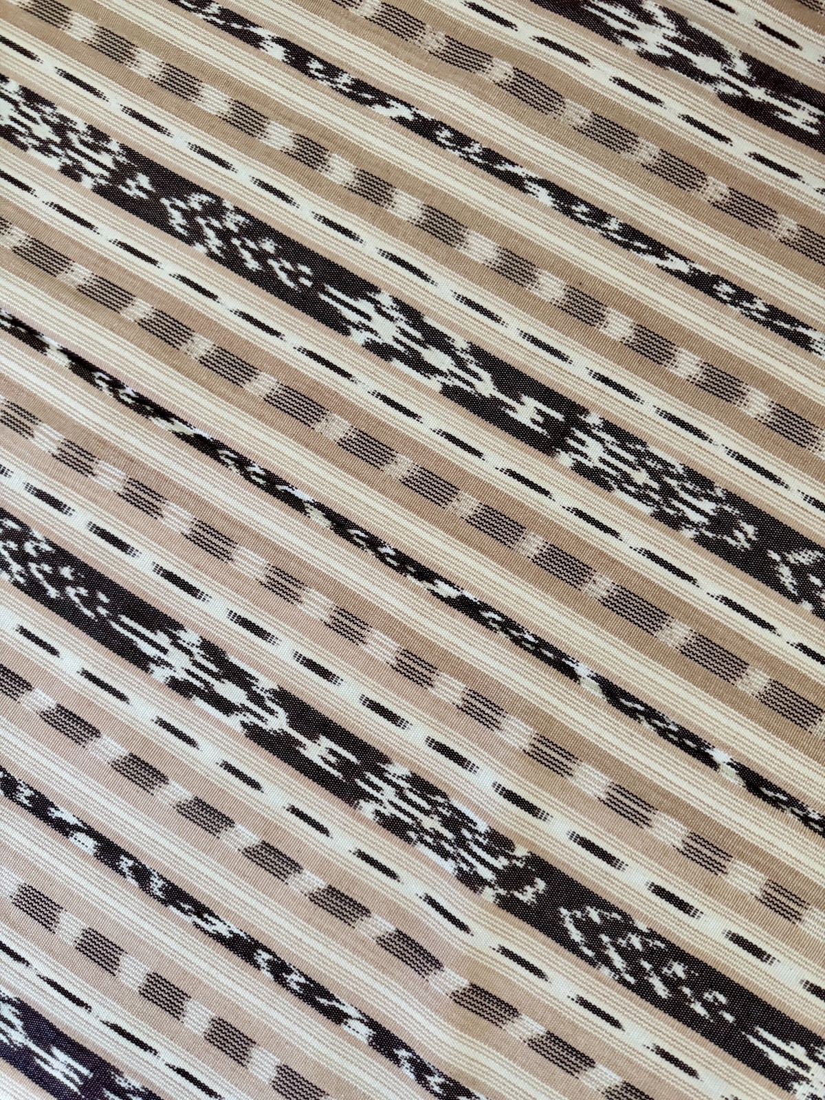 Guatemalan ikat fabric - hand-woven on a foot loom