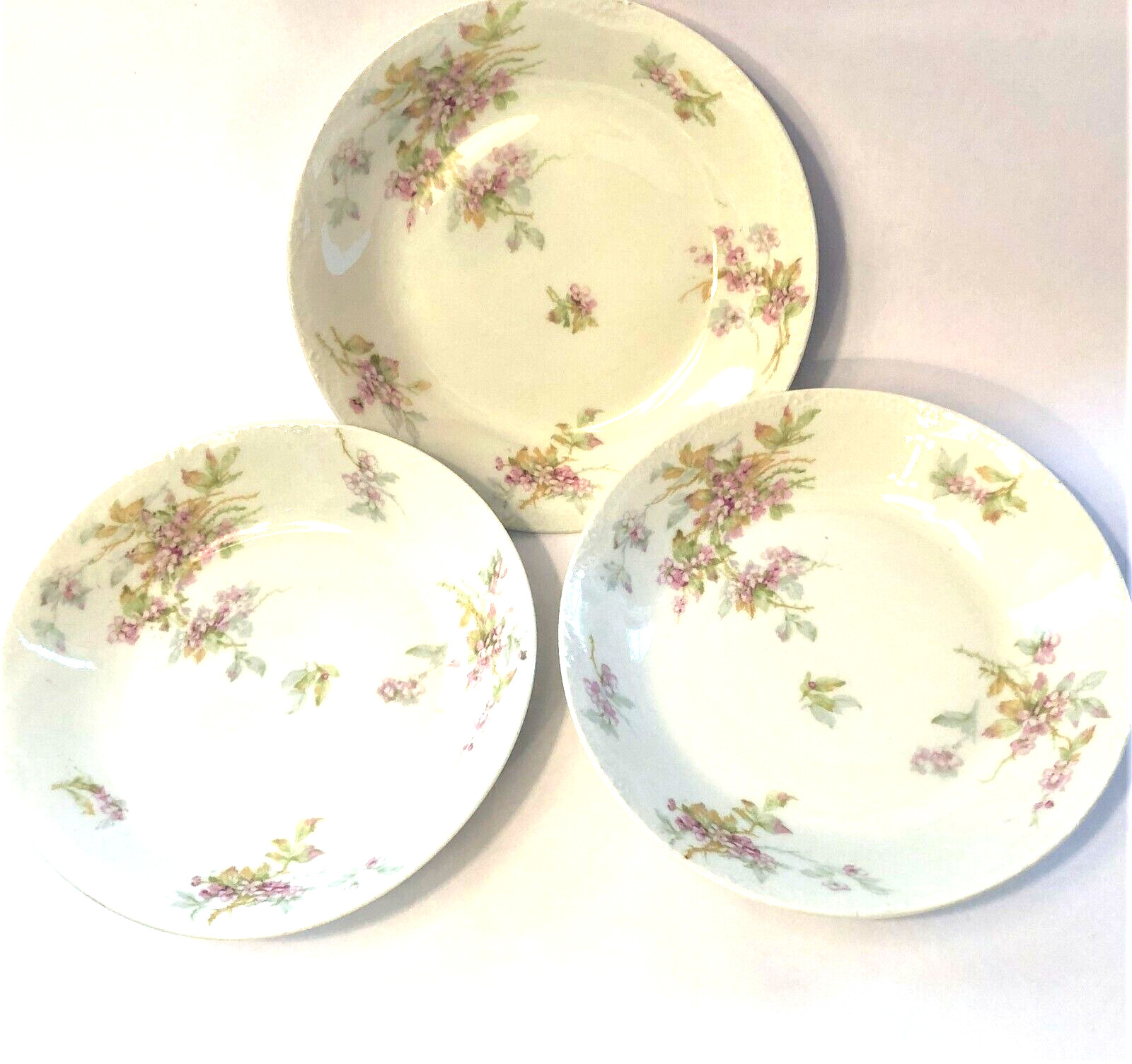 Theodore Haviland Limoges France Set of 3 7 1/2