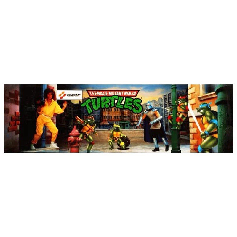 TMNT Teenage Mutant Ninja Turtles Arcade Marquee 27”x8” Backlit TMNT Teenage Mutant Ninja Turtles Arcade Marquee 27”x8” Backlit