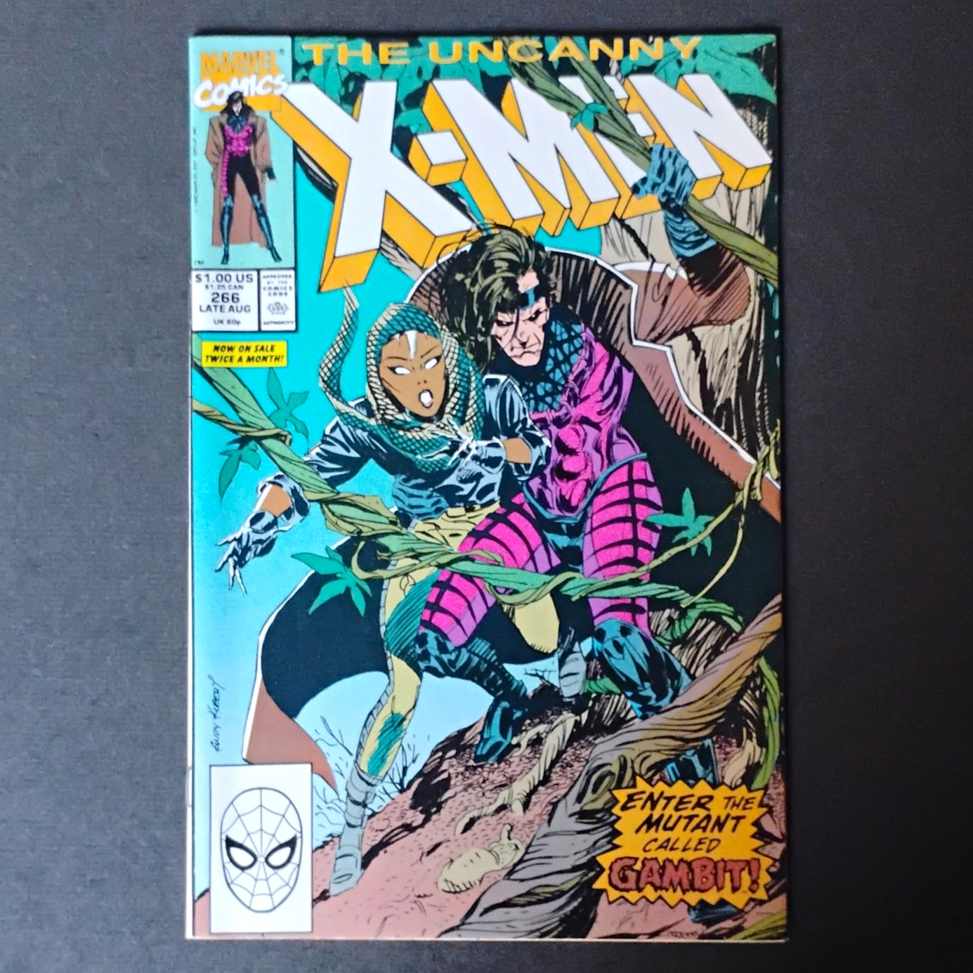 Marvel The Uncanny X-Men #266 (1990) Direct Chris Claremont Andy Kubert Gambit