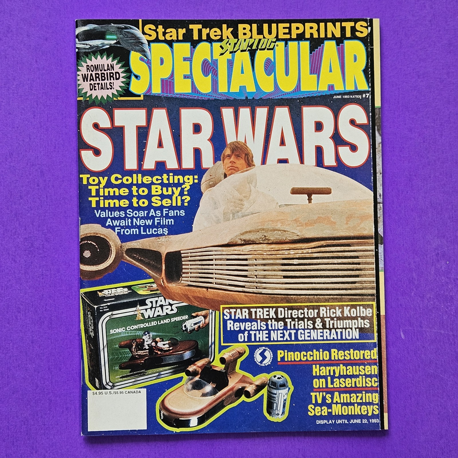 STARLOG SPECTACULAR Magazine #7 June 1993 Star Wars Toy Collecting Star Trek