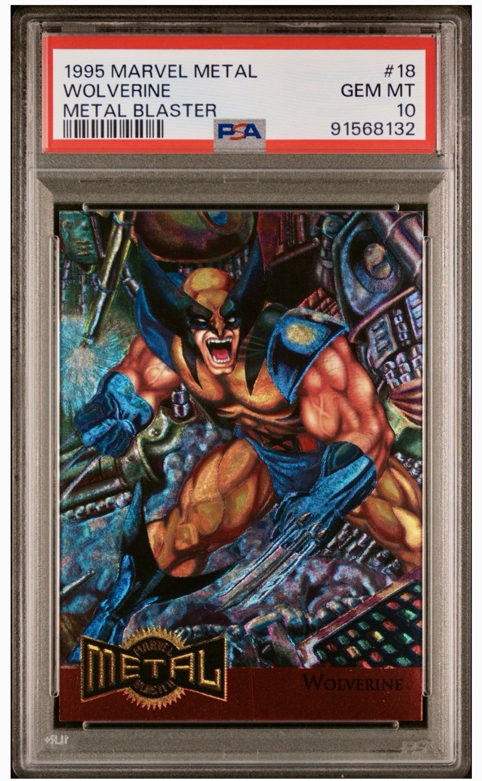 1995 Marvel Metal Wolverine Metal Blaster #18 PSA 10 ✨