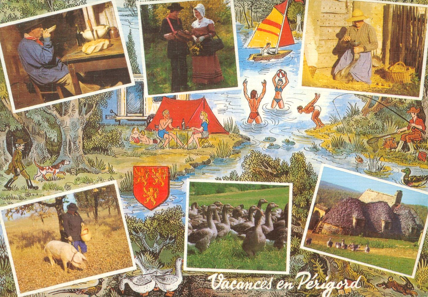 Périgord Vacation Dordogne 24 France View Landscape Postcard (Ref. F4082) Périgord Vacation Dordogne 24 France View Landscape Postcard (Ref. F4082)