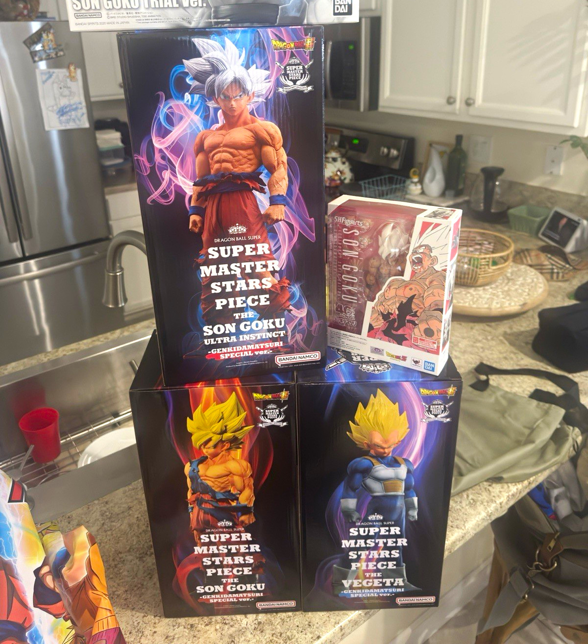 Bandai Dragon Ball Figure Lot (Super Master Stars Figures & Goku Genkidamatsuri)