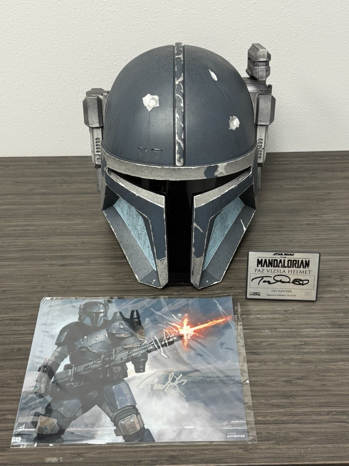 Star Wars Paz Vizsla Heavy Mando Helmet Replica Hyperdrive Exclusive