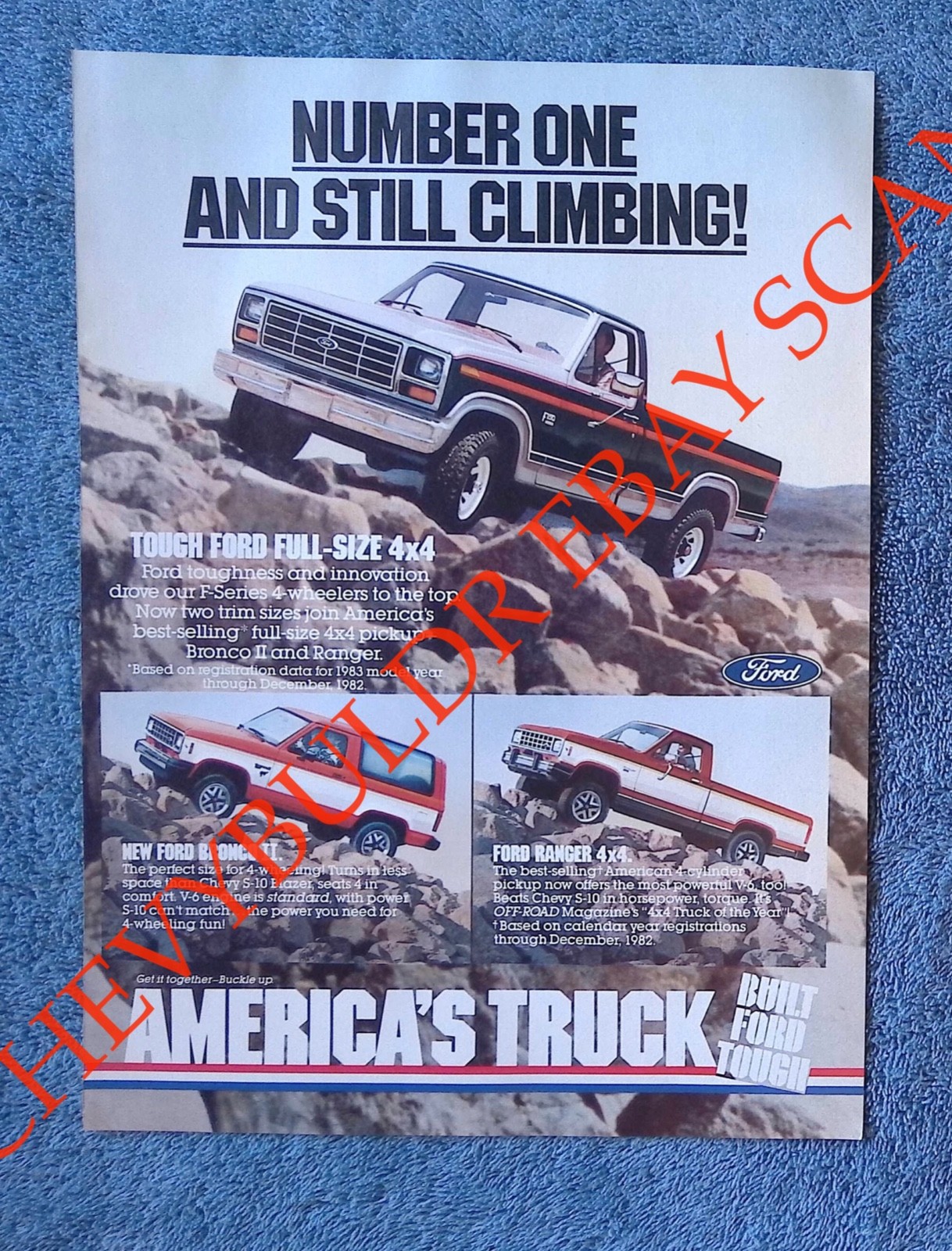 1983 Ford Trucks Vintage Ad 