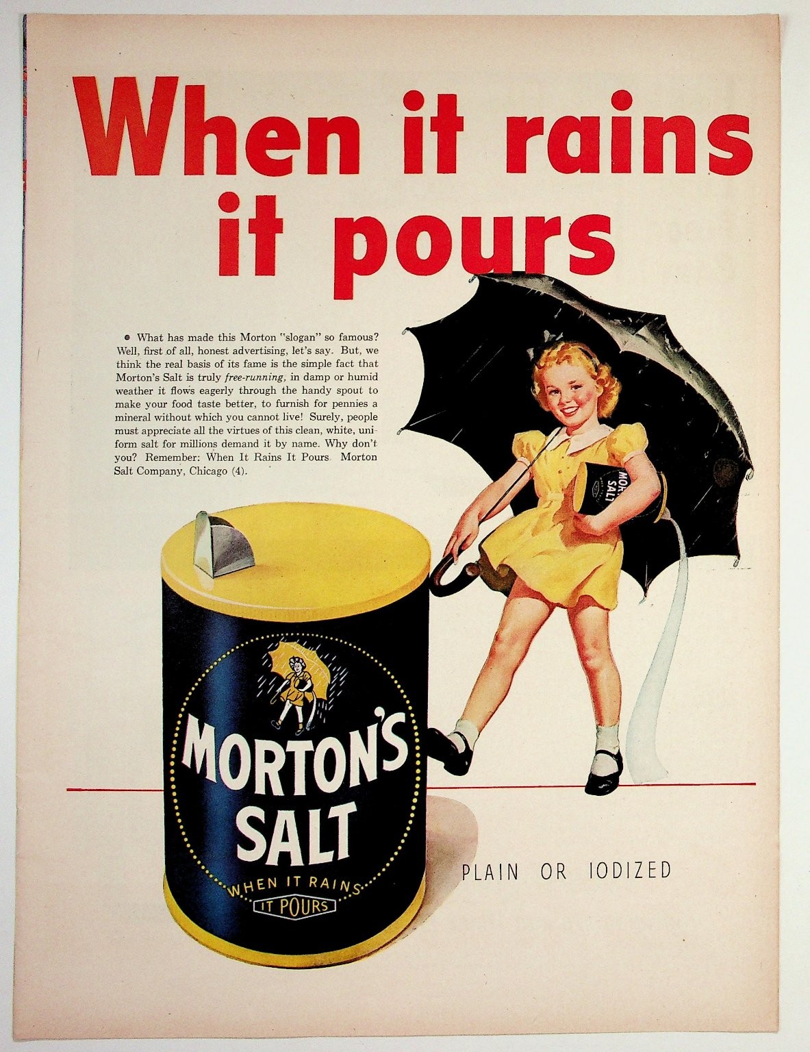 Vintage Morton's Salt Vintage Morton's Salt