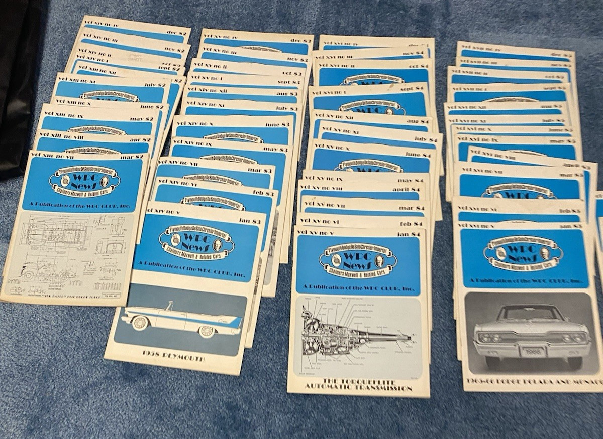 Walter P. Chrysler Club WPC Magazines Lot of 47 issues 1982-1986