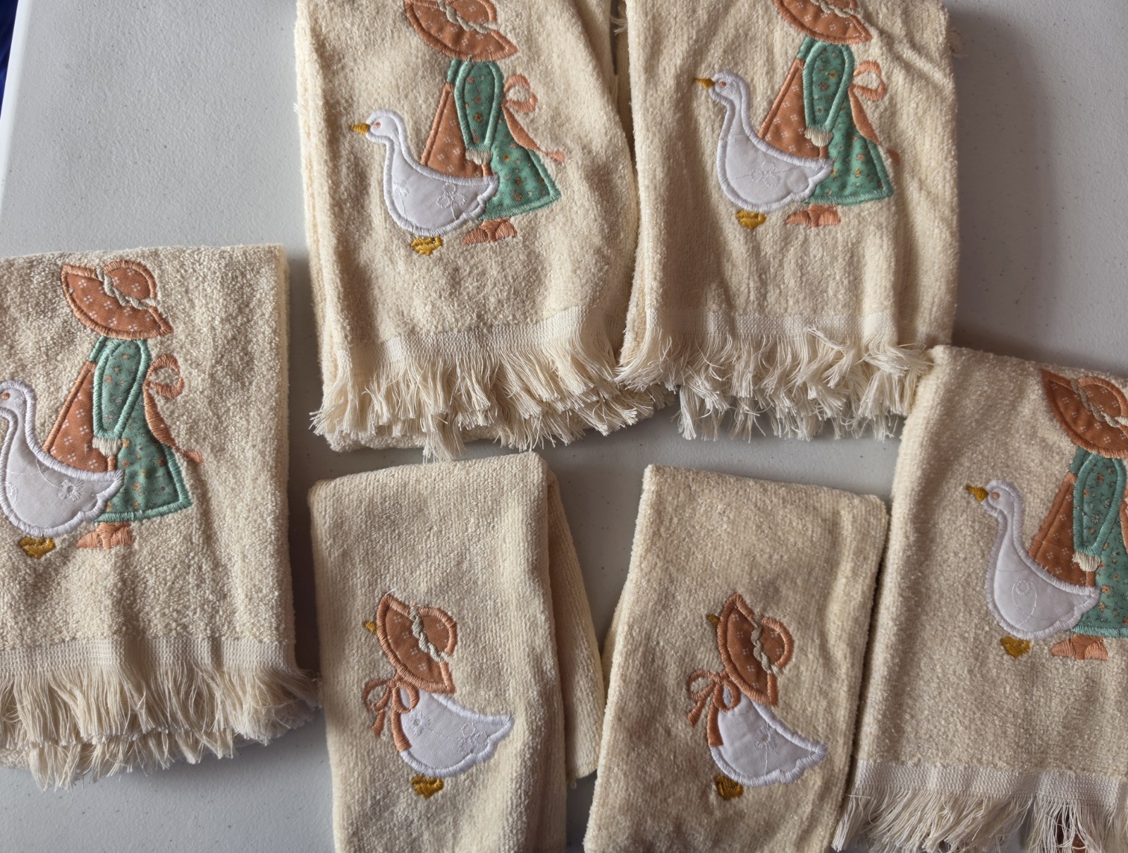 NEW 6pc Vintage Goose Towel Set Cottagecore Grandmacore Country Farmhouse