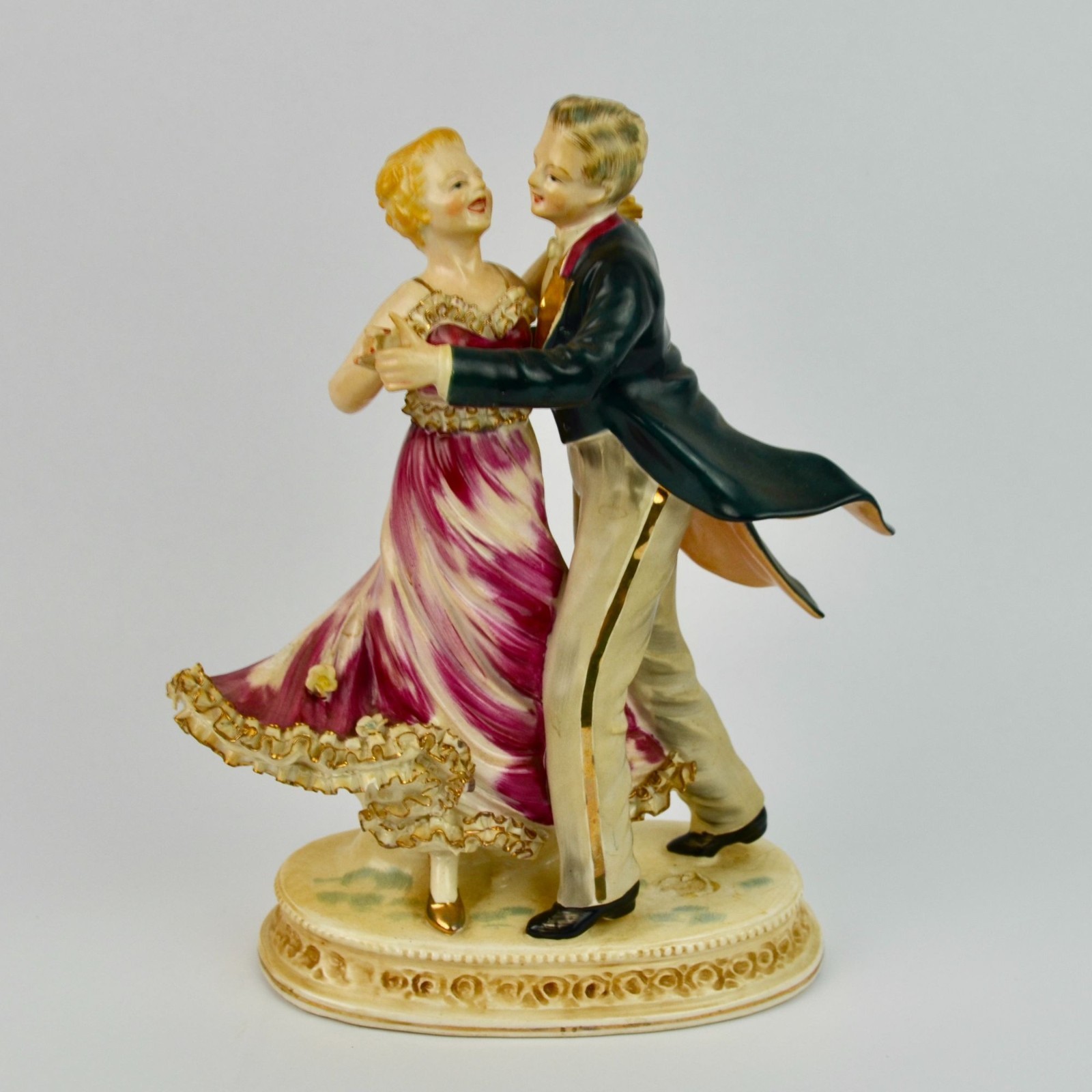 Vintage Dancing Couple Pair Figurine LARGE 10\