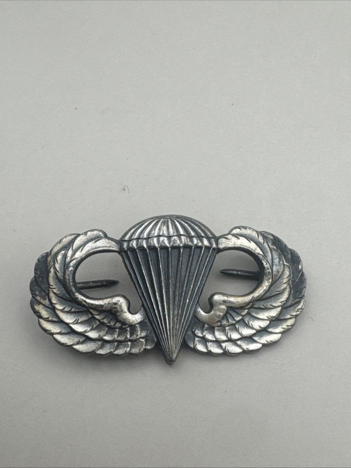 Sterling Silver Basic Parachutist Badge • Gemsco • Vintage Jump Wings Sterling Silver Basic Parachutist Badge • Gemsco • Vintage Jump Wings