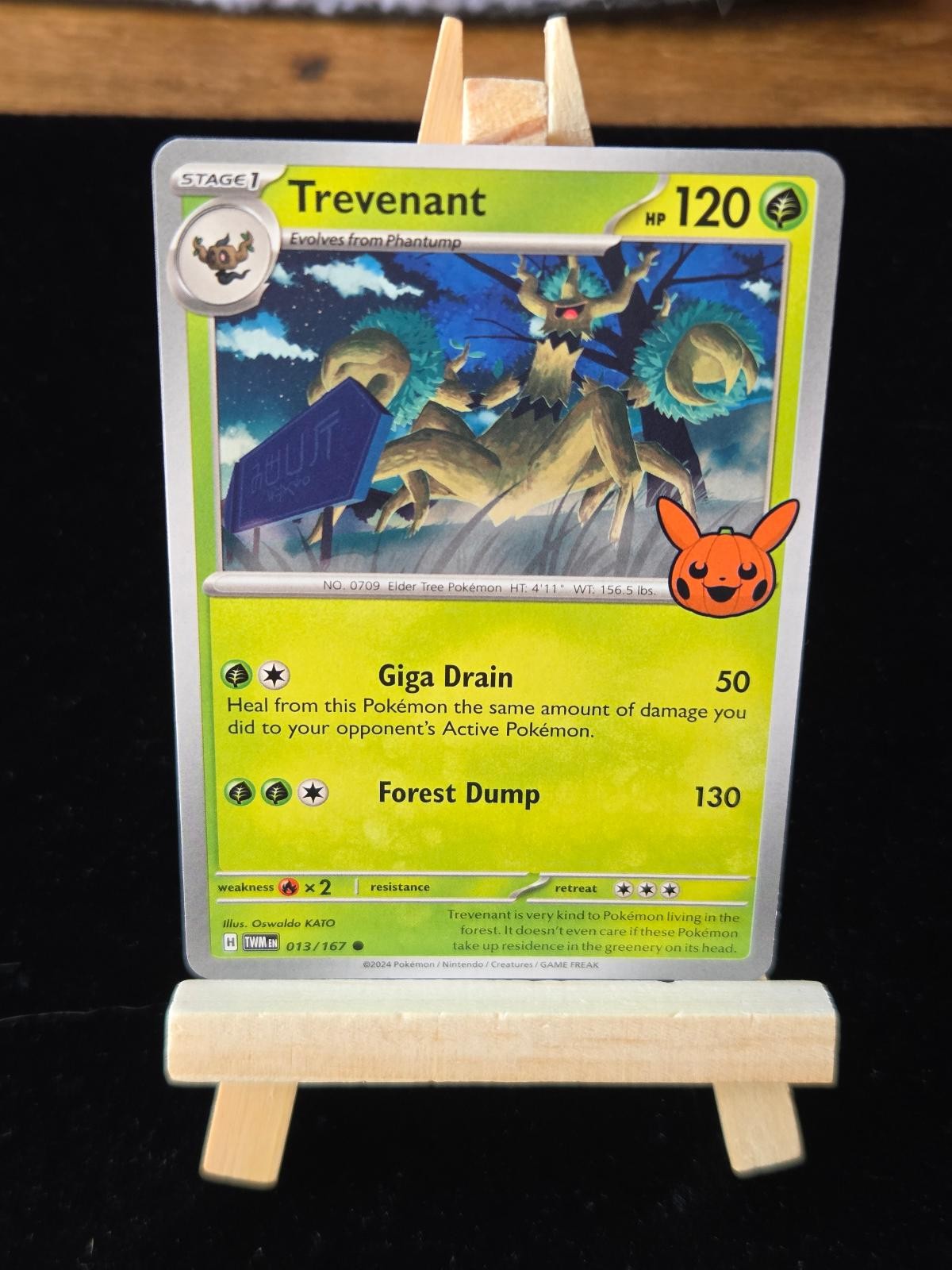 TREVENANT 013/167 Trick or Trade BOOster 2024 Common NM Pokemon TCG Oswaldo KATO
