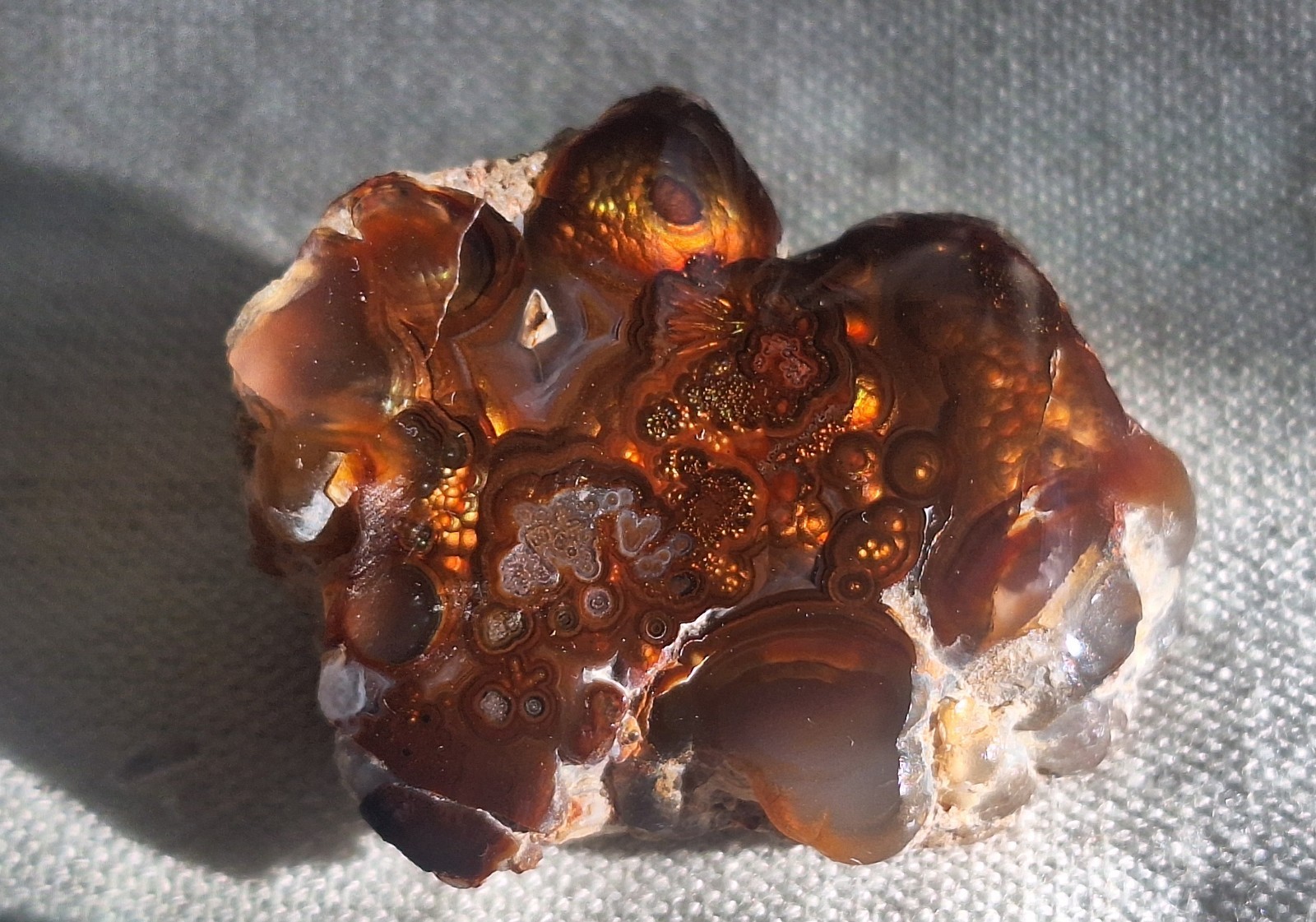 Fire Agate - Beautiful Iridescent Specimen