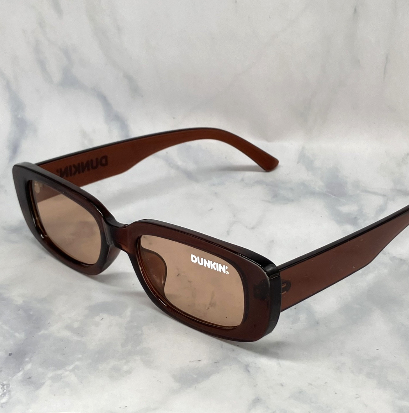 RARE NEW Dunkin BROWN Sunglasses Light Brown Tint Lenses **FREE GIFT W/PURCHASE*