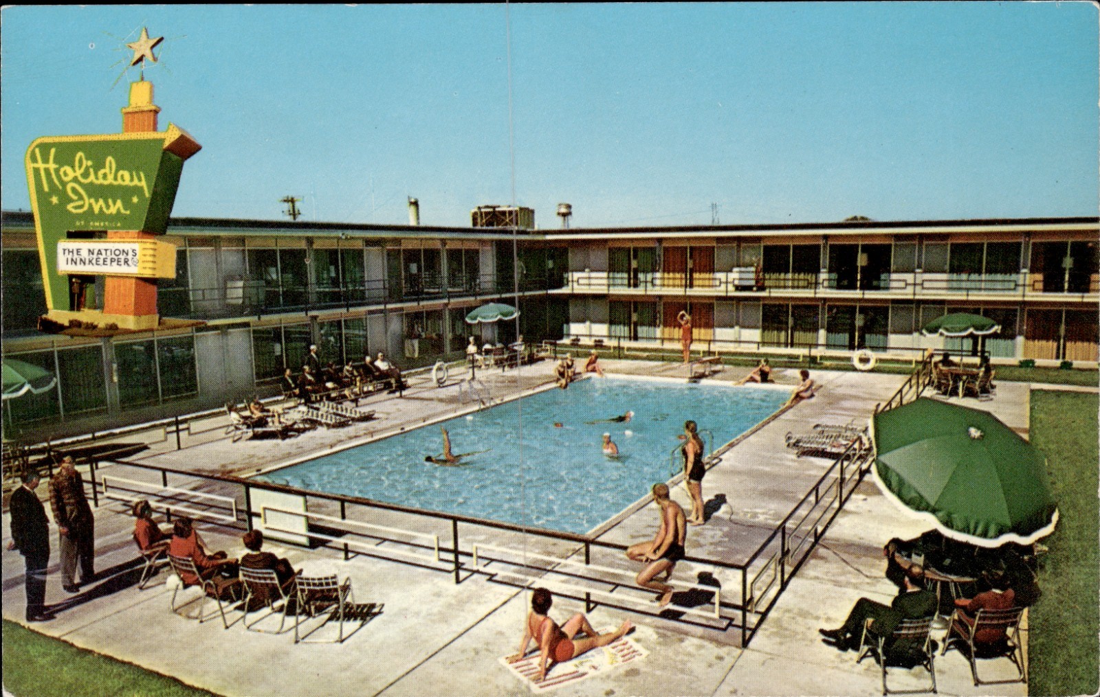 Holiday Inn Postcard East Peoria Illinois Swimming Pool Nation\'s Innkeeper Holiday Inn Postcard East Peoria Illinois Swimming Pool Nation\'s Innkeeper