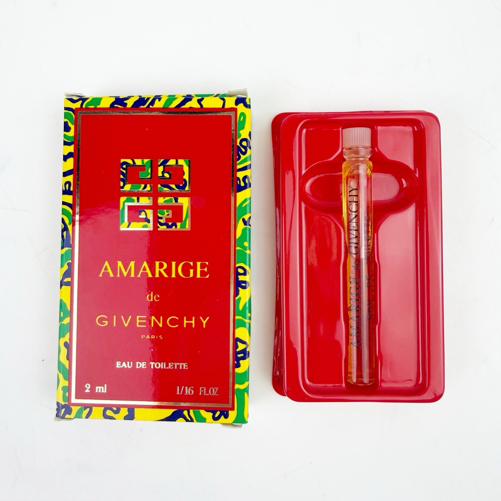 Vintage Amarige de Givenchy Eau De Toilette EDT Fragrance Sample 1/16oz New Box