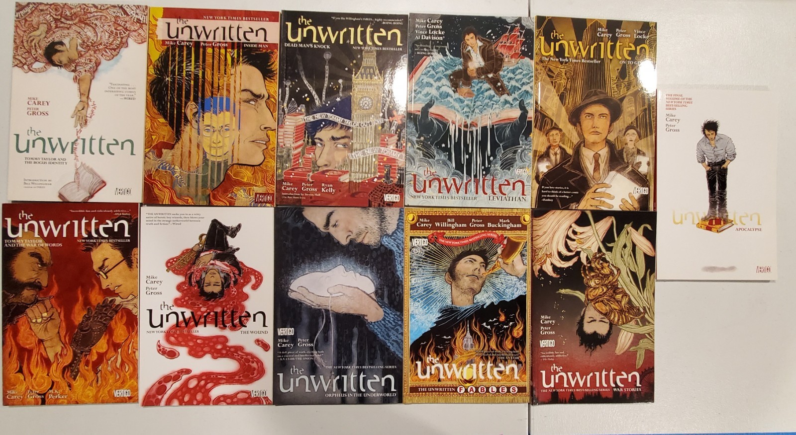 The Unwritten Volumes 1-11 Complete TPB Set Mike Carey Peter Gross Vertigo