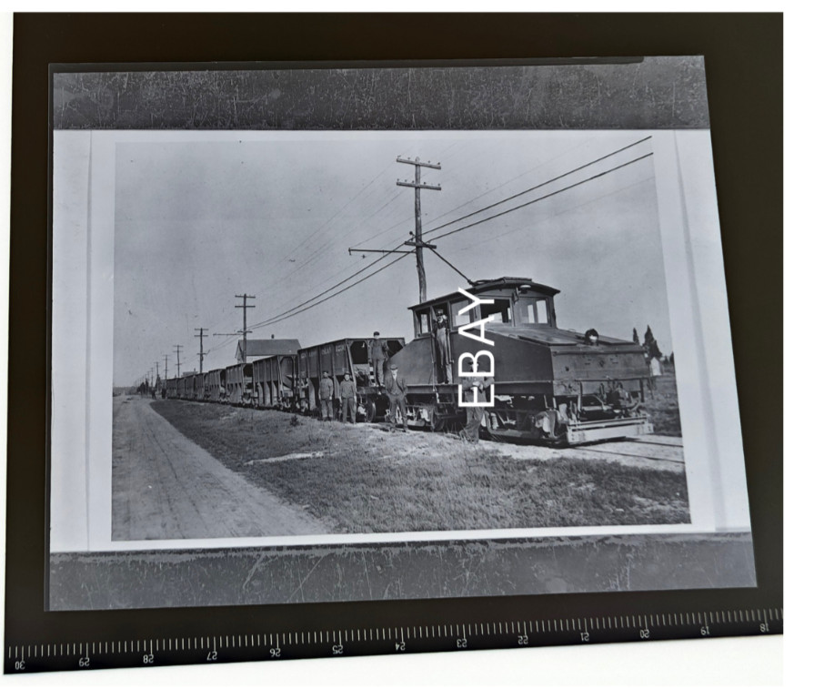 c1910s RI Co #1297 Steeple Cab Electric Freight Sea View RR Copy Negative