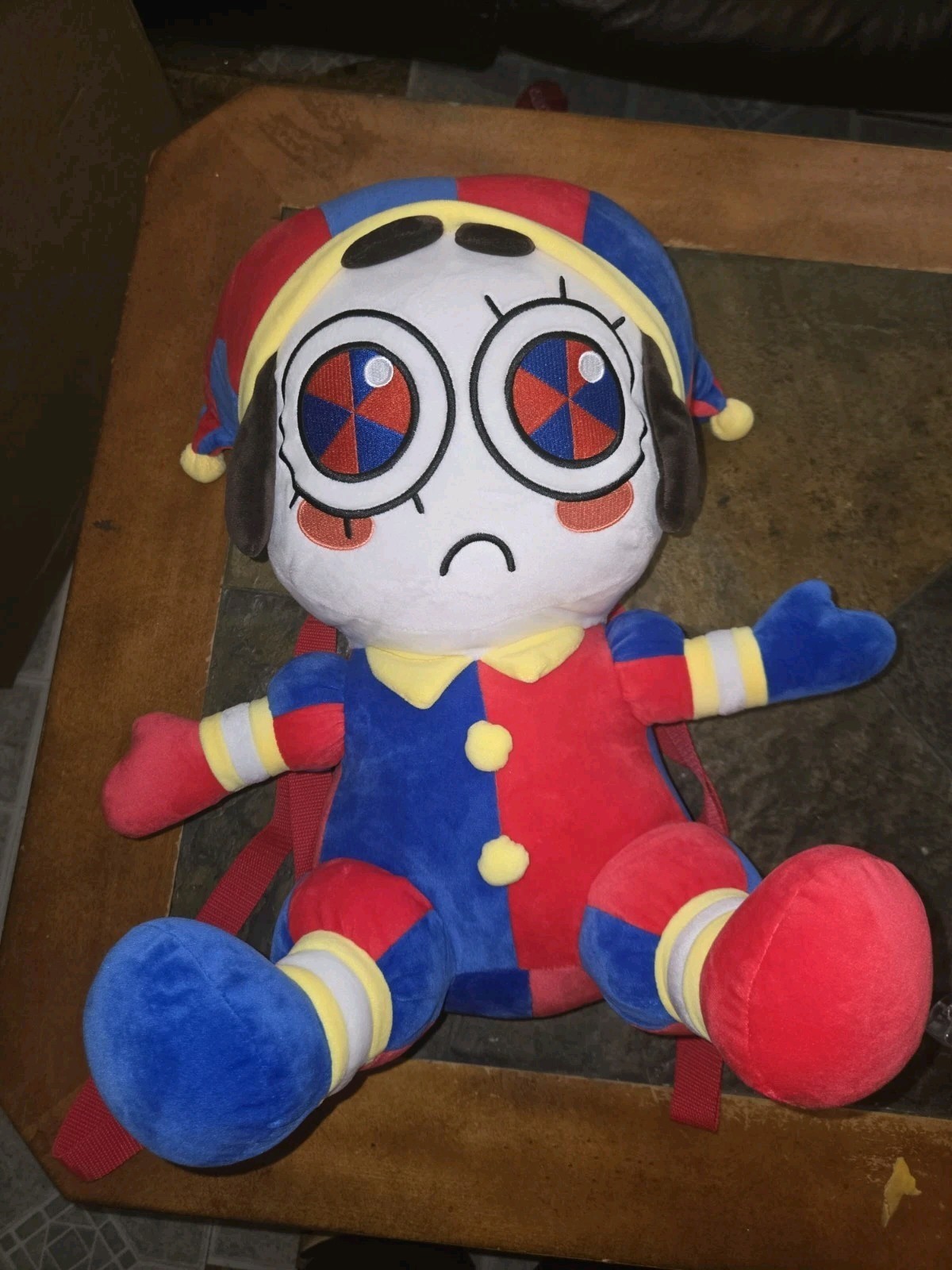 Large Hot Topic Pomni Backpack Plush TADC The Amazing Digital Circus with Tags