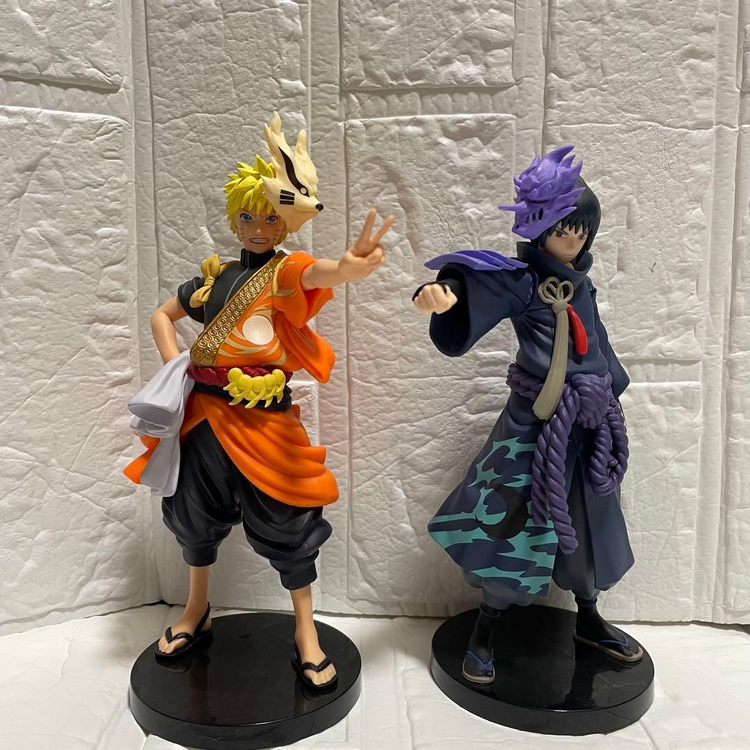 NARUTO Shippuden 20th Anniversary Costume Naruto Sasuke Figure Set Collectible