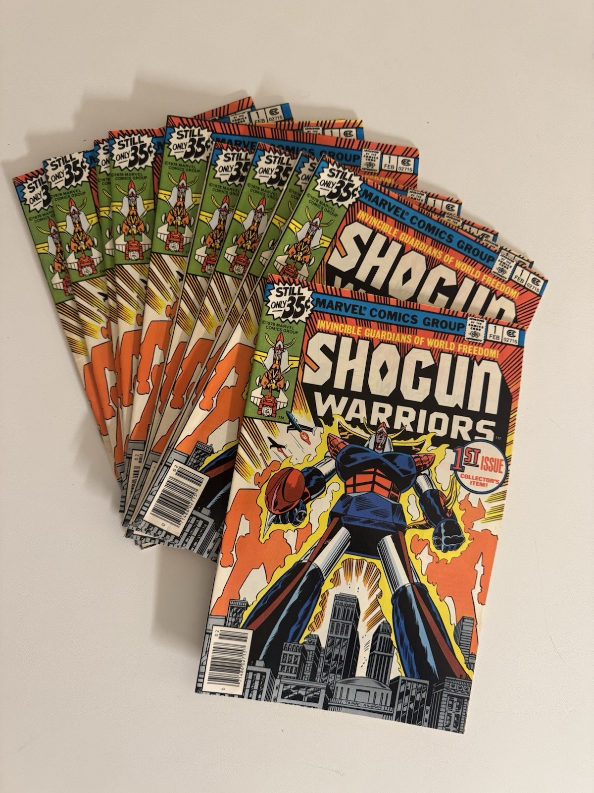 Shogun Warriors #1 (Marvel Comics February 1979) Lot of 10