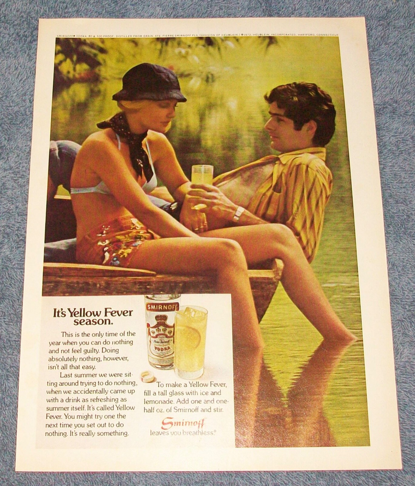 1972 Smirnoff Vodka Vintage Ad \