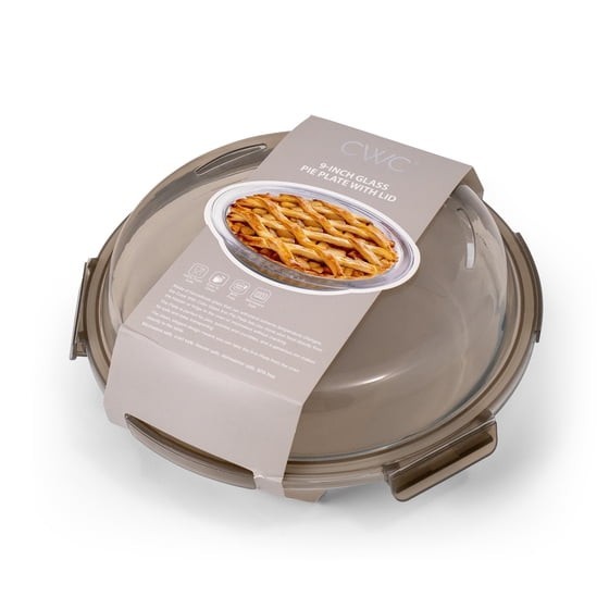 9 Inch Glass Pie Dish with Lid Borosilicate Microwave and Dishwasher 9 Inch Glass Pie Dish with Lid Borosilicate Microwave and Dishwasher
