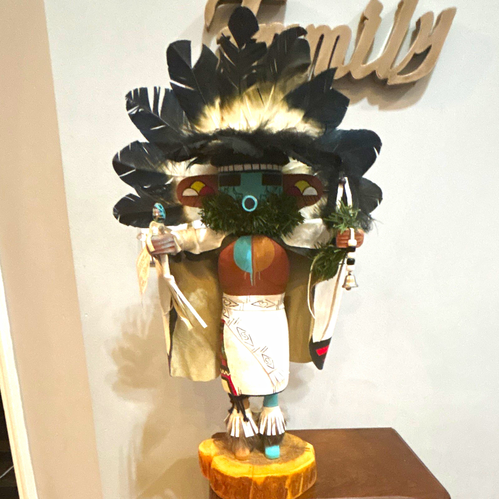 Kathy Lente-Gonzales Pueblo Handmade Native American “Morning Singer” Kachina Kathy Lente-Gonzales Pueblo Handmade Native American “Morning Singer” Kachina