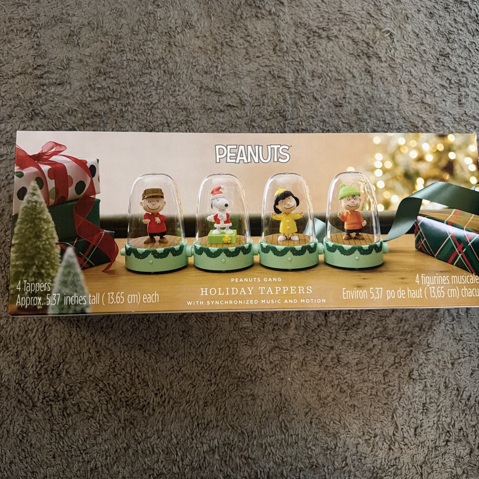 HALLMARK PEANUTS GANG HOLIDAY TAPPERS W/SYNCHRONIZED MUSIC & MOTION 4 FIGURES HALLMARK PEANUTS GANG HOLIDAY TAPPERS W/SYNCHRONIZED MUSIC & MOTION 4 FIGURES