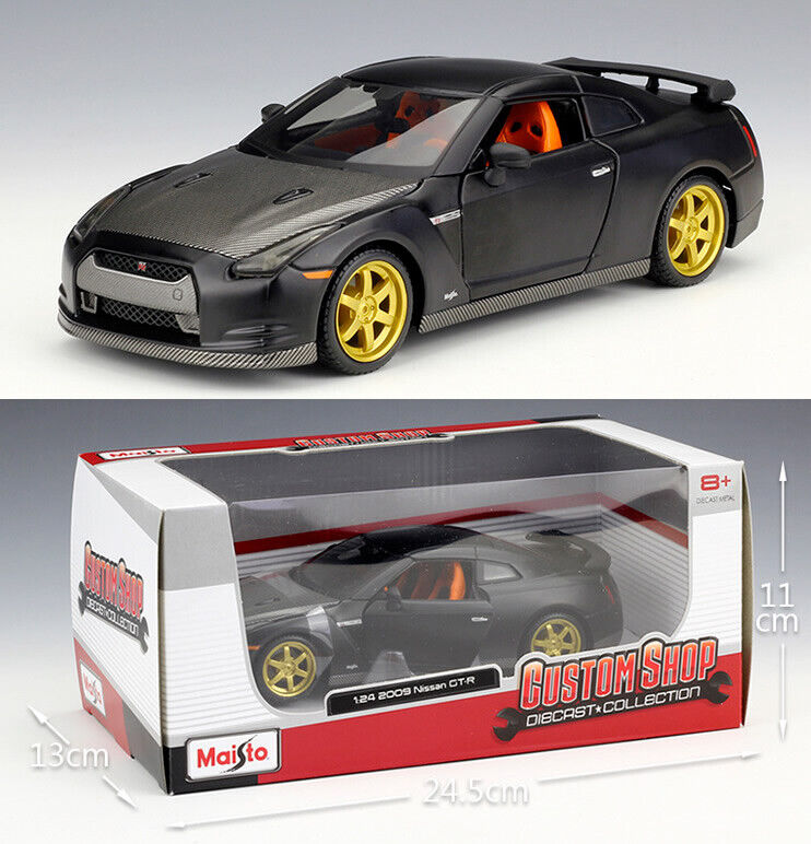 MAISTO 1:24 Nissan 2009 GTR Alloy Diecast Vehicle Car MODEL Collection TOY Gift