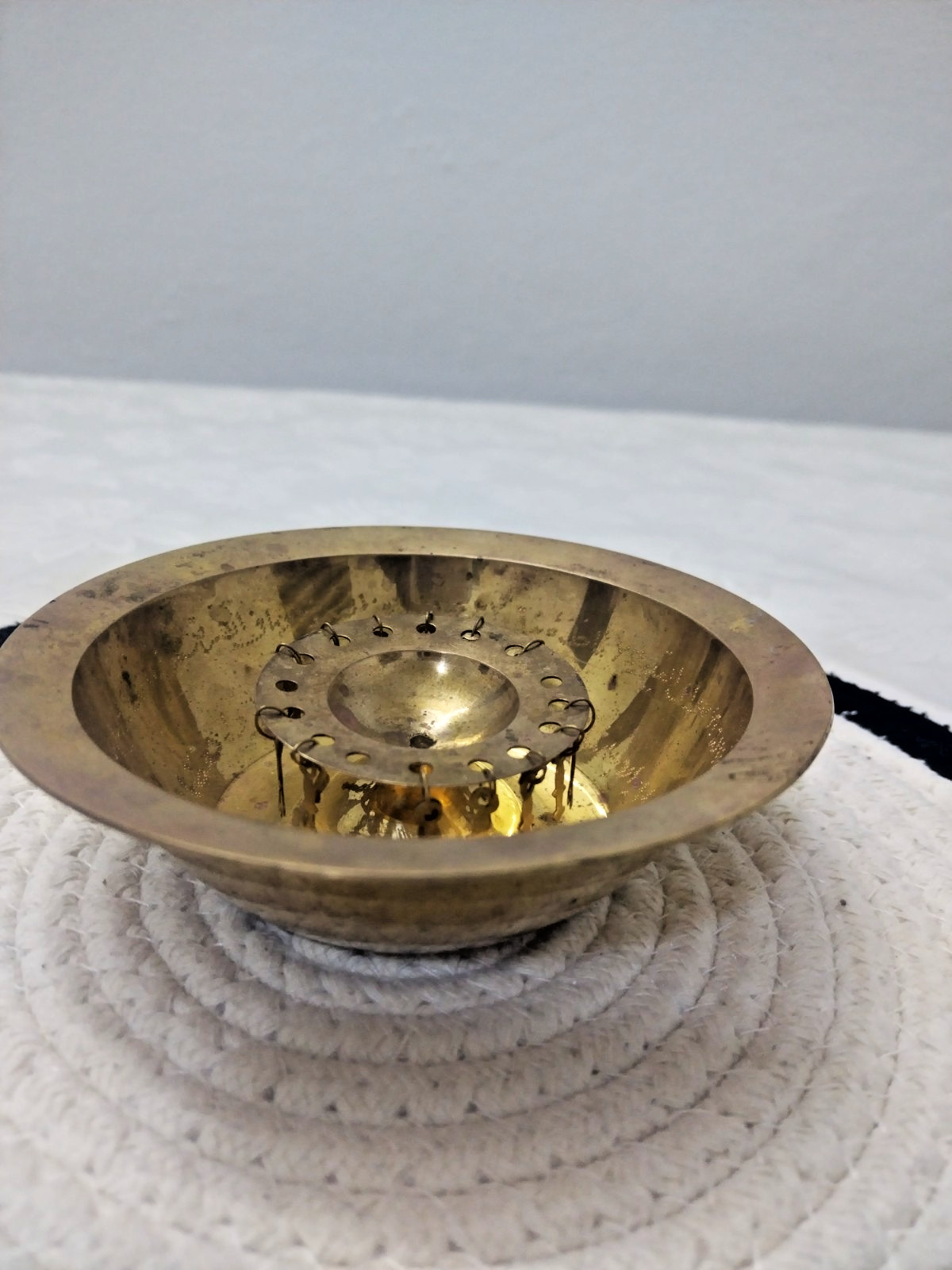 Antique Islamic Brass Talismanic Bowl Ayat Al-Kursi Magic Fear Cup Quranic 126g Antique Islamic Brass Talismanic Bowl Ayat Al-Kursi Magic Fear Cup Quranic 126g