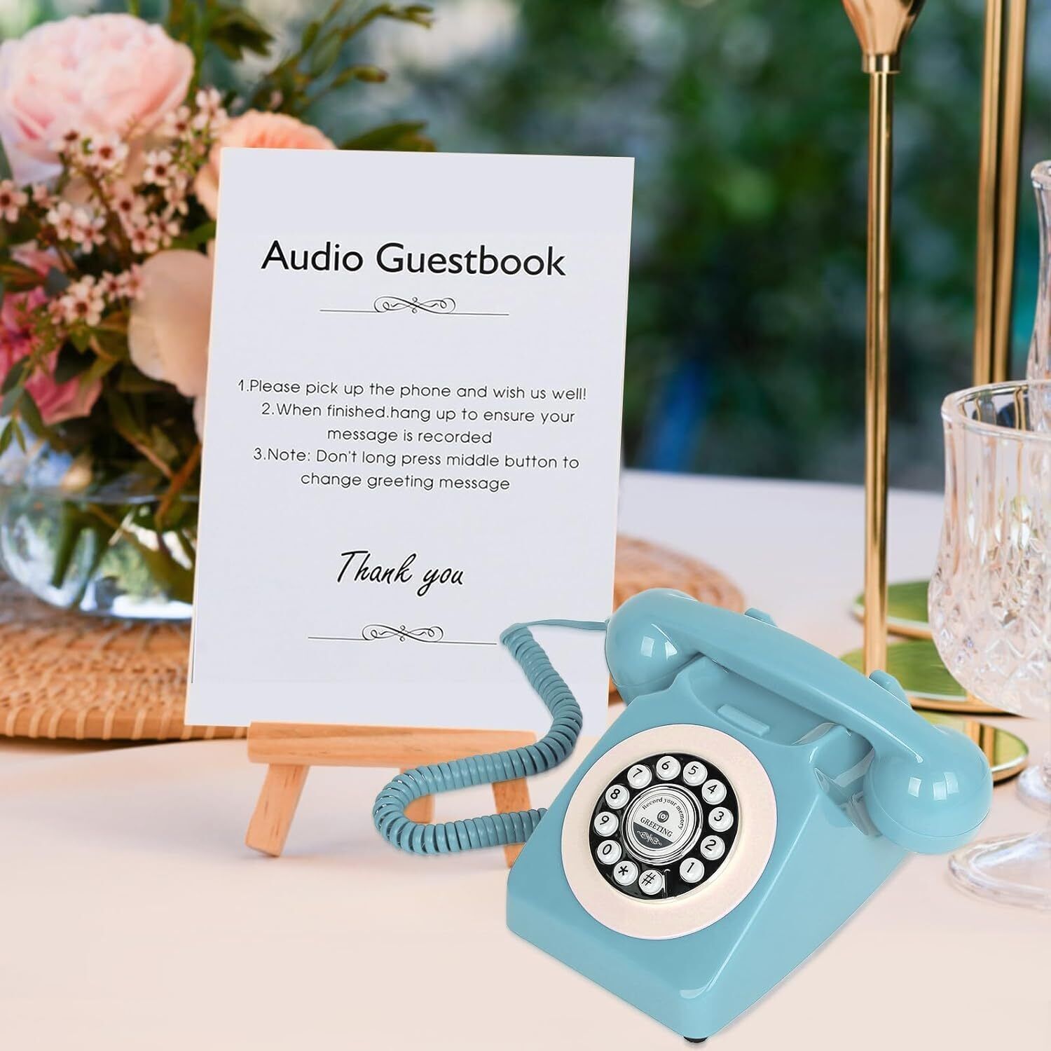 Audio Guest Book  for Weddings Birthdays Rentals Confessions Phone Record