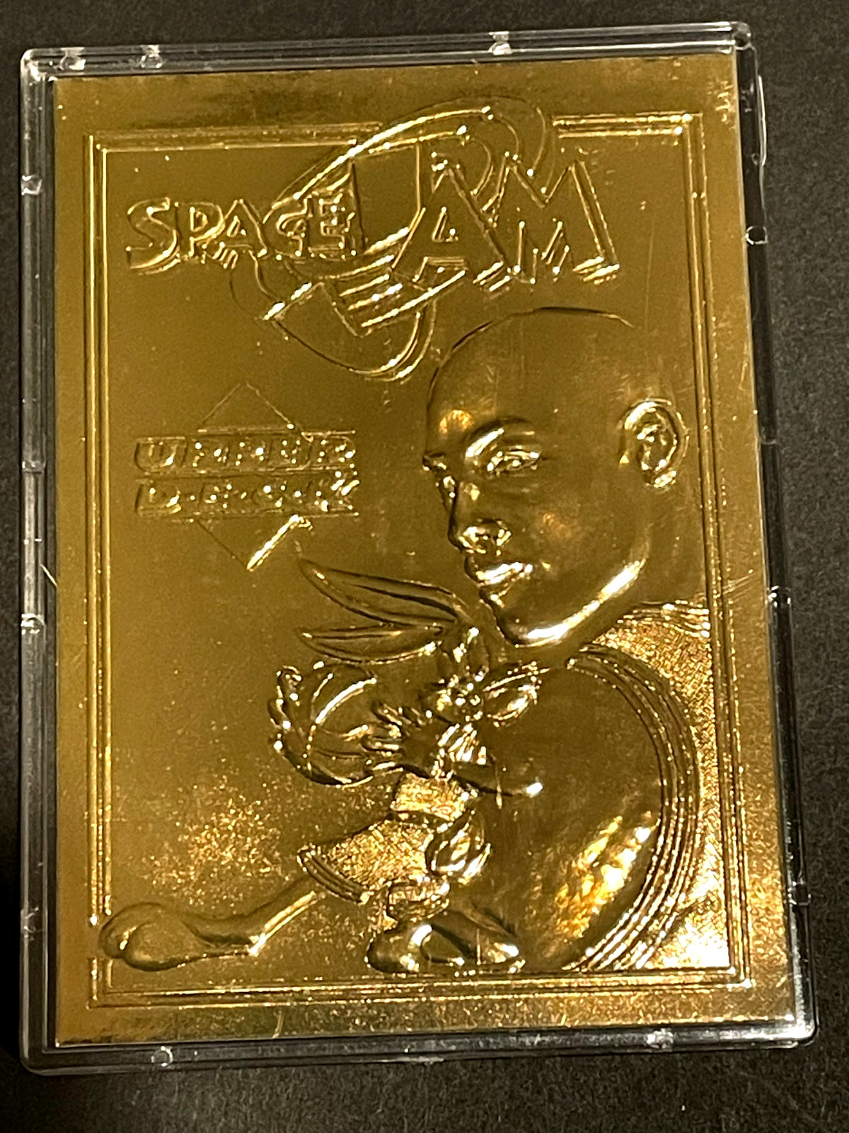1996 Upper Deck Space Jam 23 KT Gold Michael Jordan & Bugs Bunny #02024/5000 1996 Upper Deck Space Jam 23 KT Gold Michael Jordan & Bugs Bunny #02024/5000