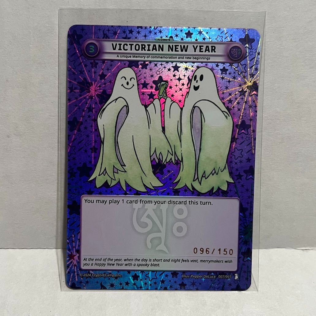 Cryptid Camp TCG Victorian New Year Serialized 096/150 Holiday Pack 1 Christmas