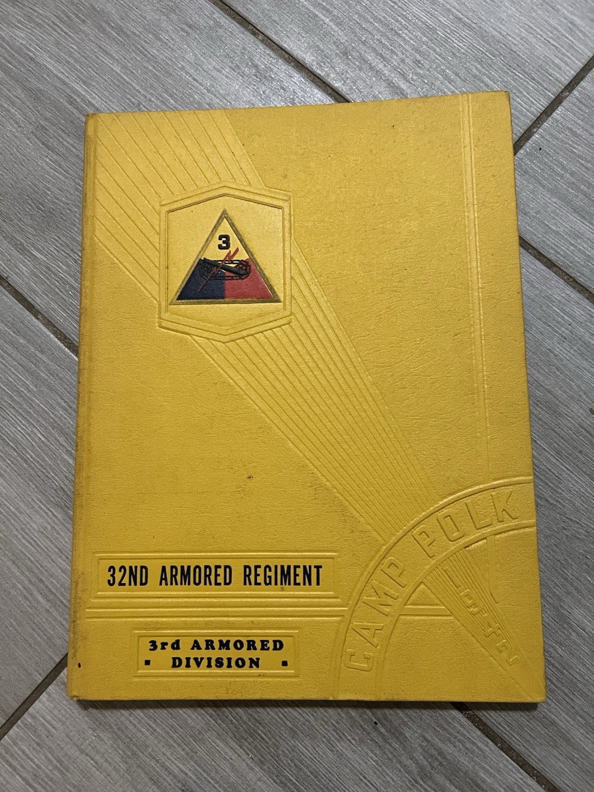 RARE WW2 3rd Armored Division 1942 Camp Polk ENTIRE Yearbook WWII Tanker