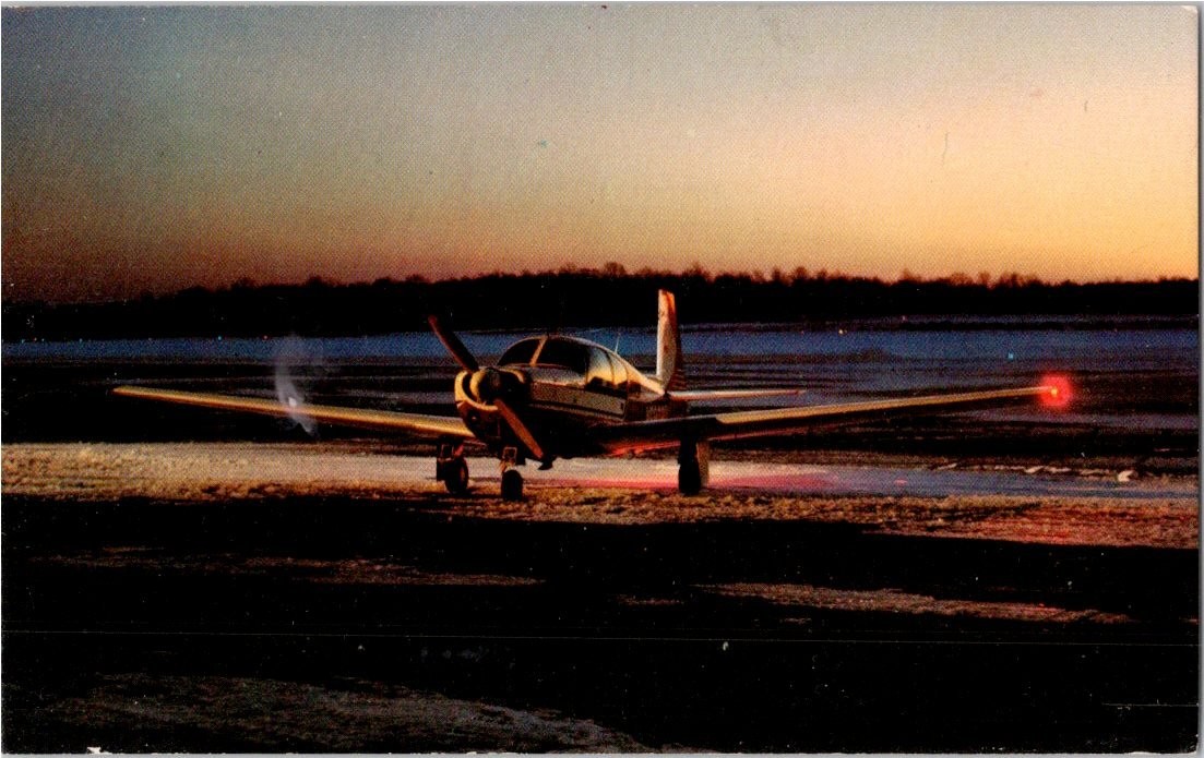 Mooney Mark 21 Airplane Puddle Jumper Inc. Vintage Aviation Postcard Mooney Mark 21 Airplane Puddle Jumper Inc. Vintage Aviation Postcard