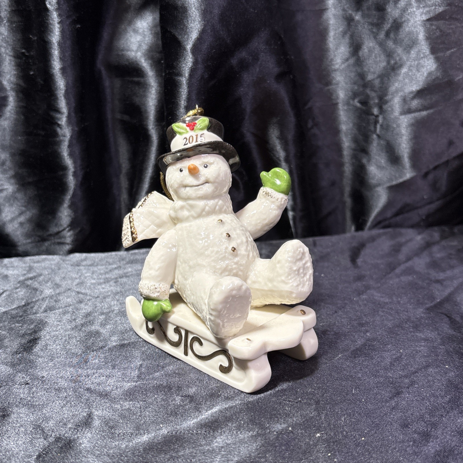 Lenox 2015 Snowman Ornament 